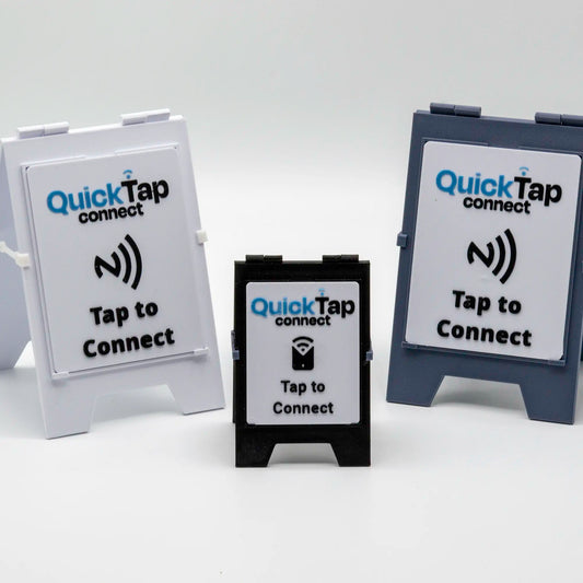 QuickTap Connect A-Frame Sign – Instantly Connect with a Tap